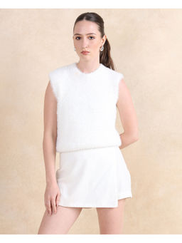 RAREISM - White Sielo Primary Relaxed Regular Sweater