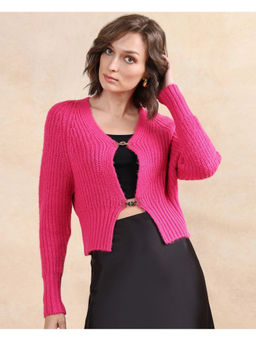 RAREISM - Pink Okali Primary Regular Cardigan