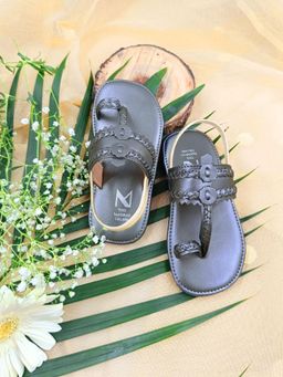 The Madras Trunk - Popsicle Slip On Grey Sandals
