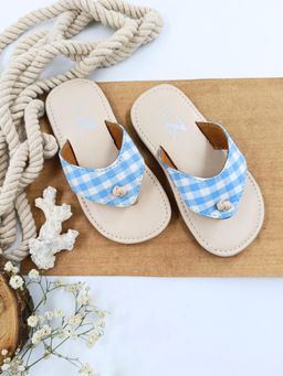 The Madras Trunk - Riley Slip On Blue Flats