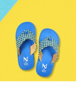 The Madras Trunk - Riley Slip On Blue Flats