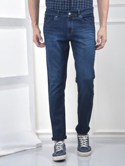 CRIMSOUNE CLUB - Men's Navy Blue Jeans