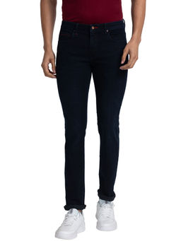 Raymond - Slim Fit Solid Dark Blue Jeans