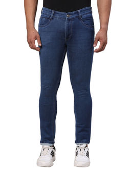 Parx - Skinny Fit Solid Dark Blue Jeans