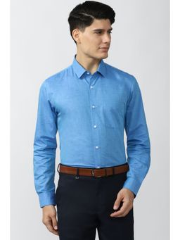 Peter England - Men Blue Slim Fit Formal Shirt