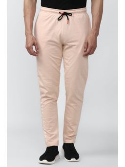 Peter England - Men Pink Solid Casual Track Pants