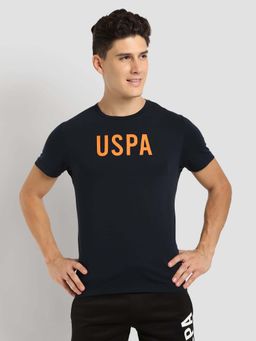U.S. POLO ASSN. - Black Solid/Plain Crew Neck T-Shirt