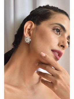 SWABHIMANN - Silver Marty Silver Plated Zirconia Studs