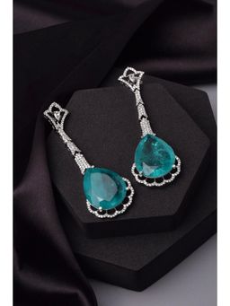 SWABHIMANN - Multicolor Anne Sapphire Zirconia Dangler Earrings