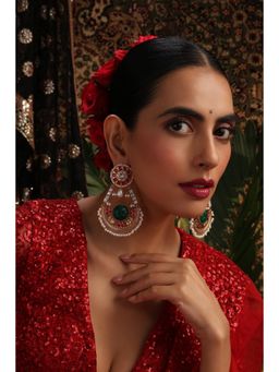 SWABHIMANN - Shrinika Chandbali Earrings