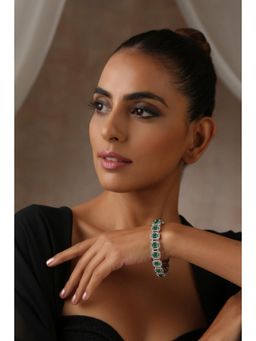 SWABHIMANN - Green Christina Emerald Bangle