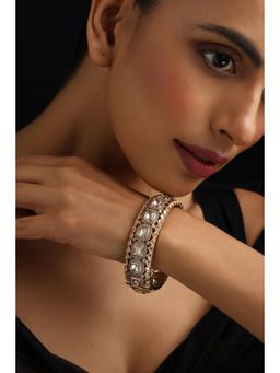 SWABHIMANN - Gold Mishka Gold Polki Kada