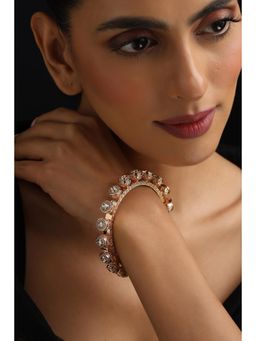 SWABHIMANN - Rose Gold Tia Rose Gold Polki Pacheli Kada