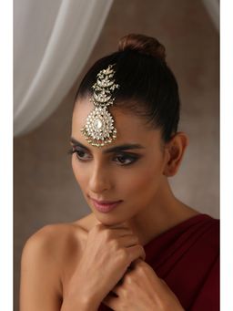 SWABHIMANN - Gold Toshni Gold Polki Maang Tikka