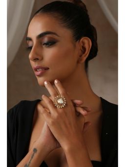 SWABHIMANN - Gold Megha Gold Polki Ring