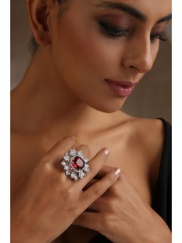 SWABHIMANN - Red Valentina Ruby Zirconia Ring
