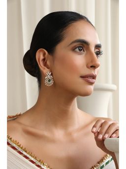 SWABHIMANN - Multicolor Vaatika Polki Drops and dangler Earrings