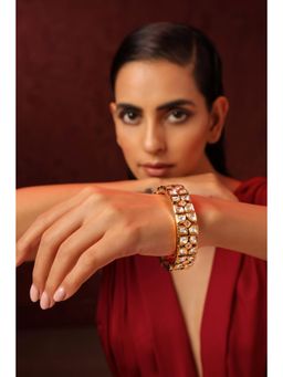SWABHIMANN - Gold Neha Gold Kundan Kada