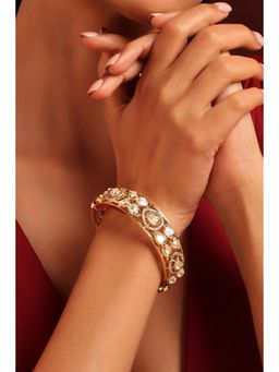 SWABHIMANN - Gold Fariah Gold Polki Kada