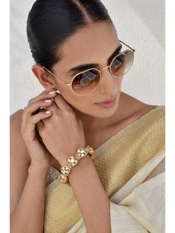 SWABHIMANN - Gold Qahira Gold Polki Bracelet