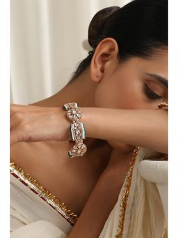 SWABHIMANN - Green Ifa Polki Bracelet