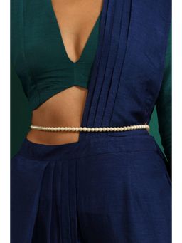 SWABHIMANN - White Ferro Pearls Waist Chains