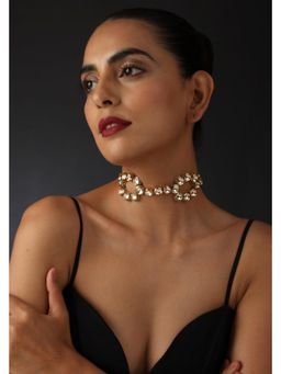 SWABHIMANN - Gold Marzia Gold Kundan Choker Necklace
