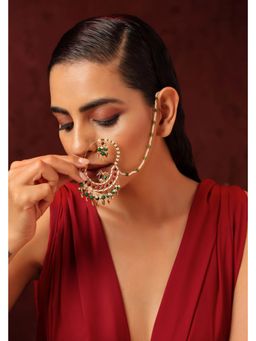 SWABHIMANN - Devika And Pearl Nose Ring