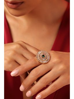 SWABHIMANN - Multicolor Fanya Zirconia Ring