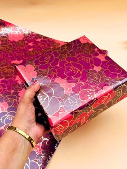 The Big Trove - Floral Wedding Birthday Packing Paper Gift Wrapping Sheet (Pack Of 15)