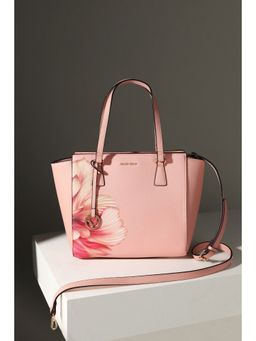 Allen Solly - Women Peach Casual Shoulder Bag with Detachable Straps