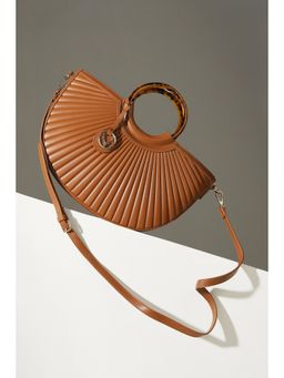 Allen Solly - Women Brown Casual Sling Bag with Detachable Straps