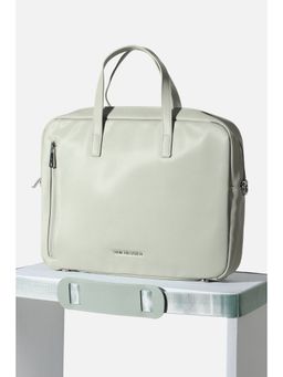 Van Heusen - Women Green Solid Casual Laptop Bag with Detachable Strap