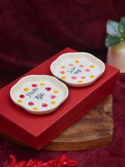 WEAVING HOMES - Sabr & Shukr Handmade Dessert plate in a Gift Box