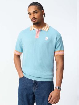The Souled Store - Blue Soul Men Polo T-Shirt