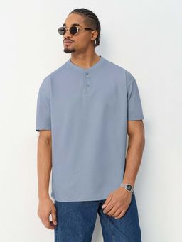 The Souled Store - Lavender Marine Men Oversized T-Shirt