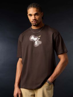 The Souled Store - Brown Pancakes Men Oversized T-Shirt