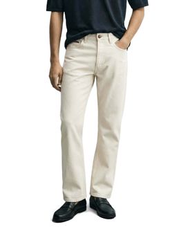 The Indian Garage Co - Men White Bootcut Solid Mid-Rise Jeans