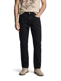 The Indian Garage Co - Men Black Slim Fit Solid Mid-Rise Jeans