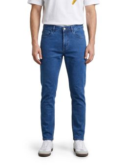 The Indian Garage Co - Men Blue Slim Fit Solid Mid-Rise Jeans