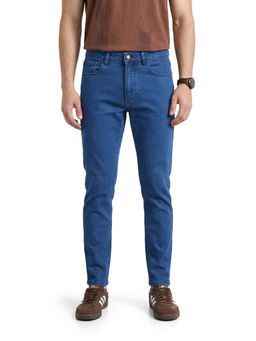 The Indian Garage Co - Men Blue Slim Fit Solid Mid-Rise Jeans