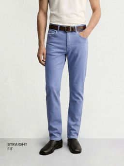 The Indian Garage Co - Men Blue Slim Fit Solid Mid-Rise Jeans