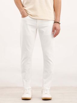 WROGN - Men White Solid Denim Jeans