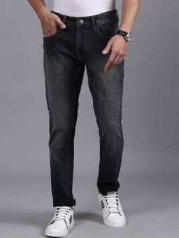 WROGN - Men Charcoal Striking Slim Fit Jeans