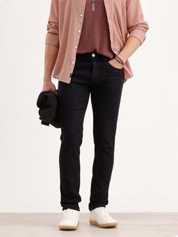 WROGN - Men Black Solid Slim Fit Denim Jeans
