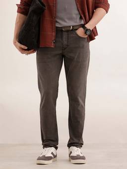 WROGN - Men Grey Slim Fit Faded Denim Jeans