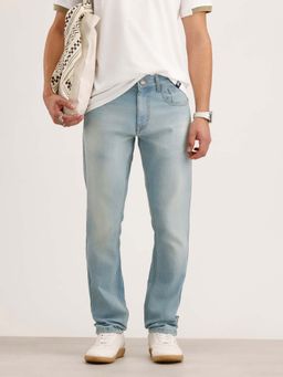 WROGN - Men Light Blue Slim Fit Denim Jeans