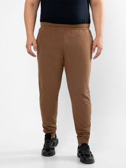 Instafab Plus - Size Men'S Solid Stylish Evening Trackpant,Brown
