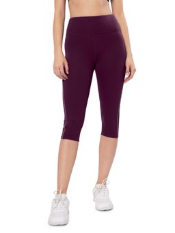 Amante - Purple High Rise Energize Active Capri