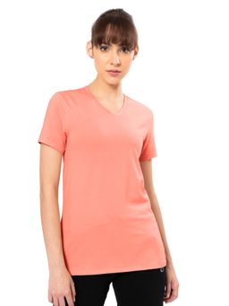 Amante - Pink Short Sleeve V-neck Energize Active T-shirt
